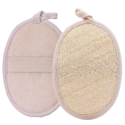 2-Pack Natural Loofah Body Scrubbers