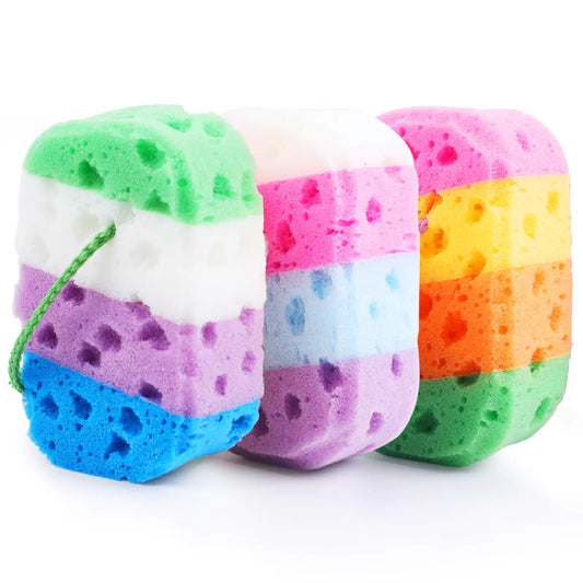 3-Pack TIZYFF Bath Loofah Sponges