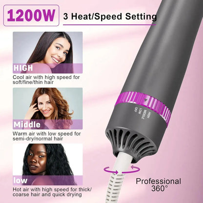 5-in-1 Hair Dryer Brush Set