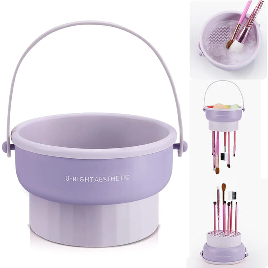 3-in-1 Silicone Makeup Brush Cleaner